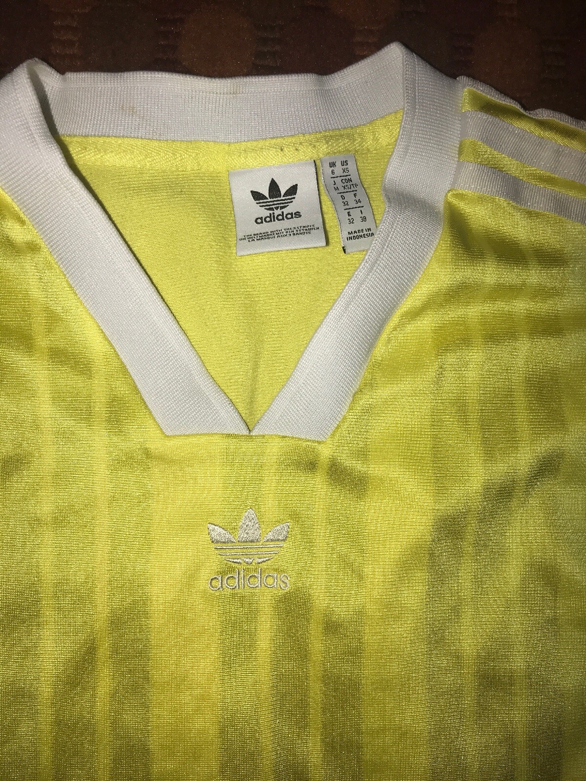 Adidas Originals Yellow Soccer Jersey Size XS Womens … Gem