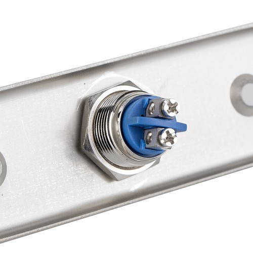 Exit Button Stainless Steel Narrow Panel NO Control Door Gate Open Press Switch - Picture 4 of 6