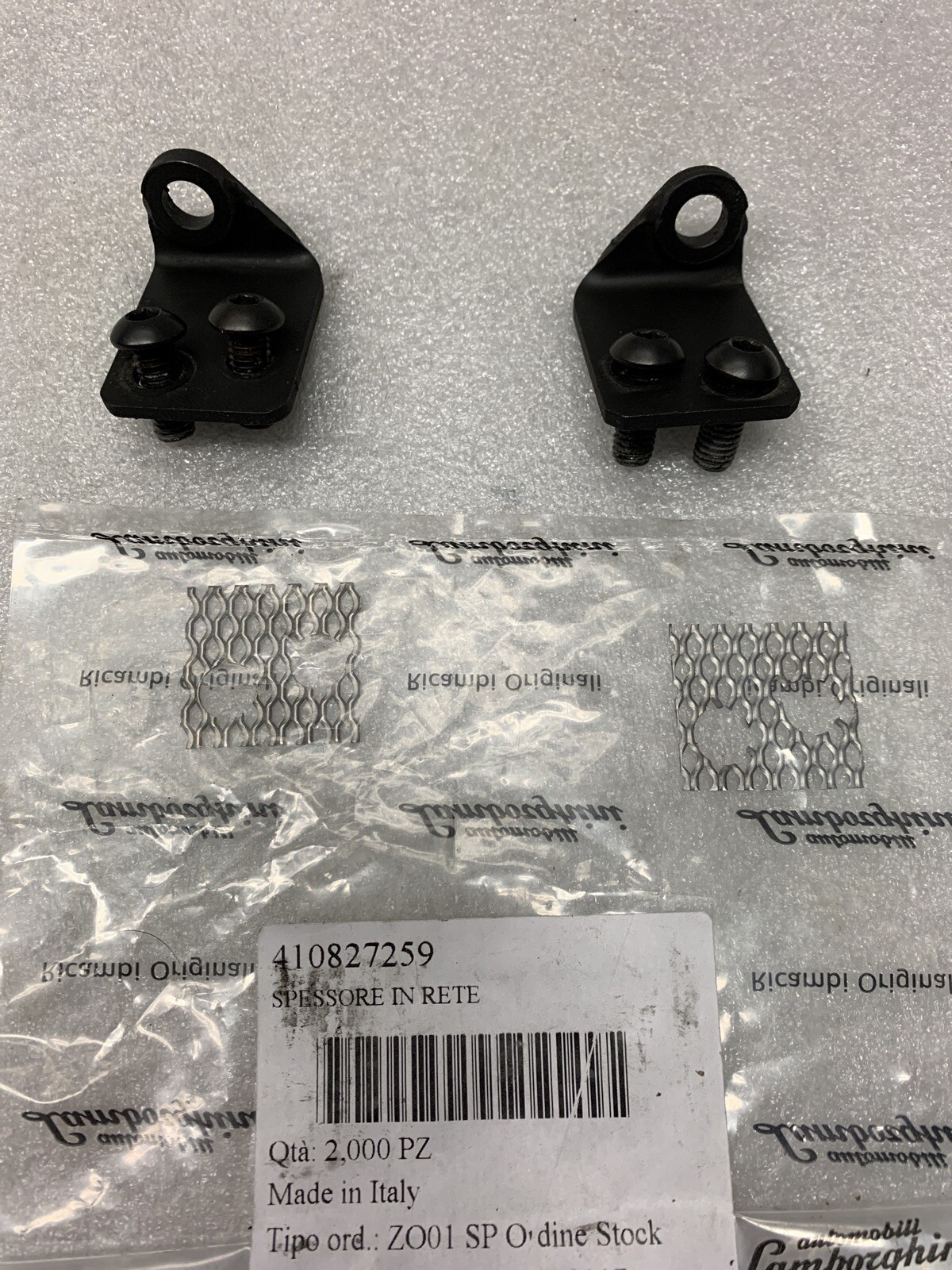 LAMBORGHINI MURCIELAGO LP640 Rear Decklid Spoiler / Wing Brackets - Bolts -Shims