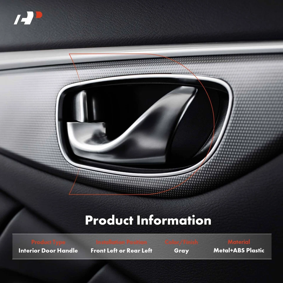 Manija de puerta interior gris conductor delantero o conductor trasero para Toyota RAV4 1996-2000 Foto 2 de 4