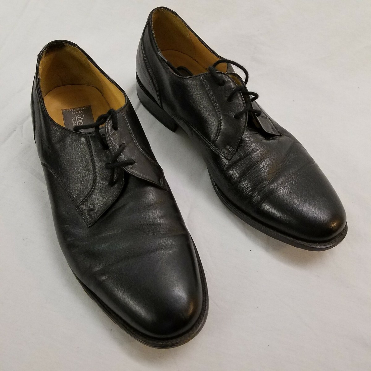 Artisan Italian Leather Derby Oxfords Dress Shoes Men Sz 43  display picture 1