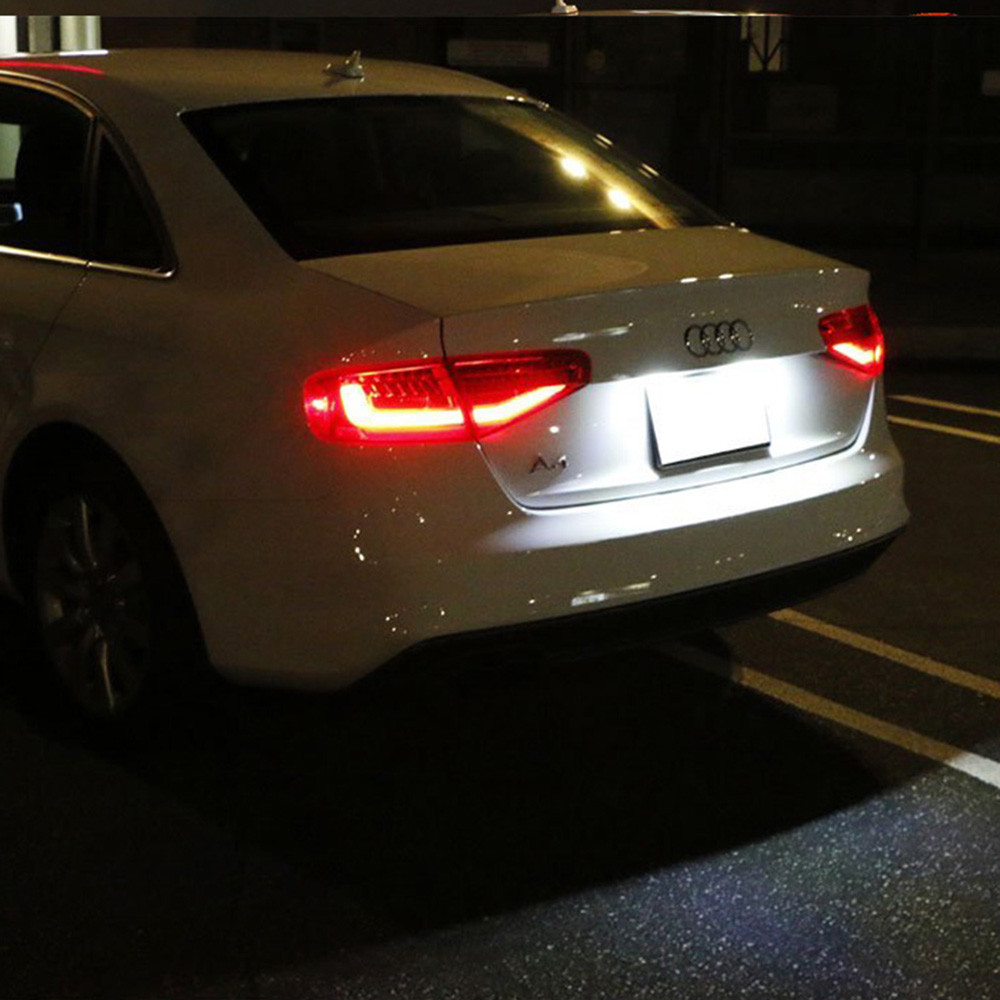 2x LED License Number Plate Light Canbus For Audi A3 A4 A6 A8 Q7 B6 B7