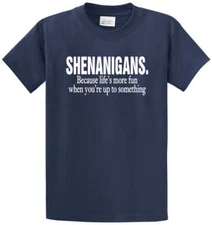 SHENANIGANS Cotton Printed Tee Shirt Regular and Big and Tall Sizes 