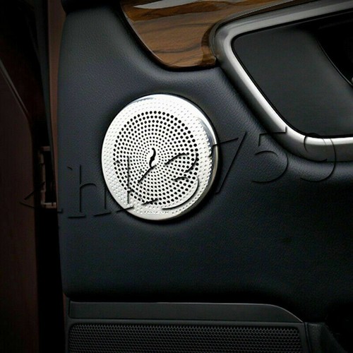 PARA HONDA CR-V 17-22 ACERO PLATEADO ALTAVOZ DE AUDIO CUBIERTA DECORACIÓN ANILLOS AJUSTE - Imagen 5 de 8