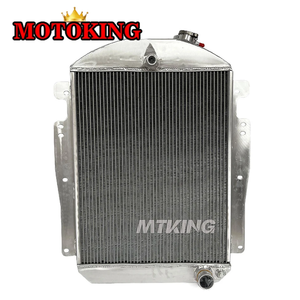Aluminum Radiator For Chevy GMC Pickup Truck W/Small Block V8 1937-1938 38 37 MT - Imagem 3 de 4