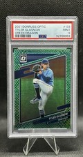 Tyler Glasnow PSA 9 2021 Donruss Optic - Green Dragon Prizm #133  /88