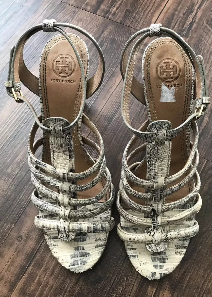 Tory burch snakeskin heels shop