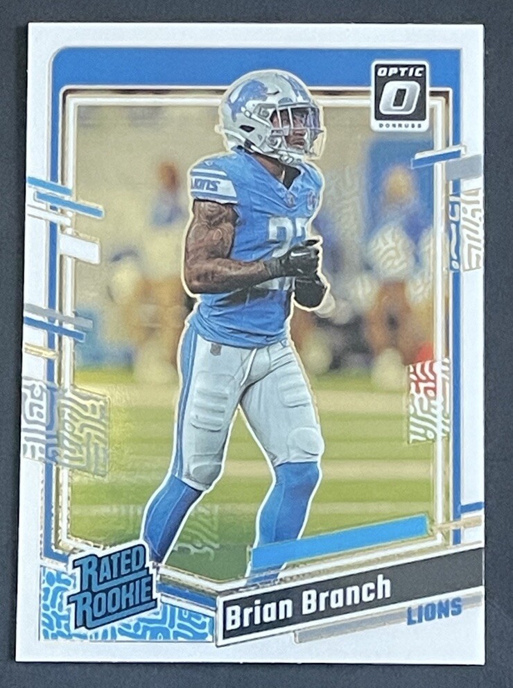 2023 Panini Donruss Optic Brian Branch Rated Rookie RC #233 Lions