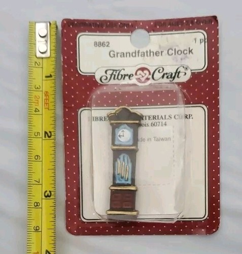 Orologio Nonno Miniatura Artigianale Fibra Vintage - Foto 3 di 4