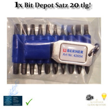 🚗 BERNER 🚦 Bit-Satz 20-teilig +METALL GÜRTELCLIP 🚧BITSET 🛠 div. BIT ANTRIEBE
