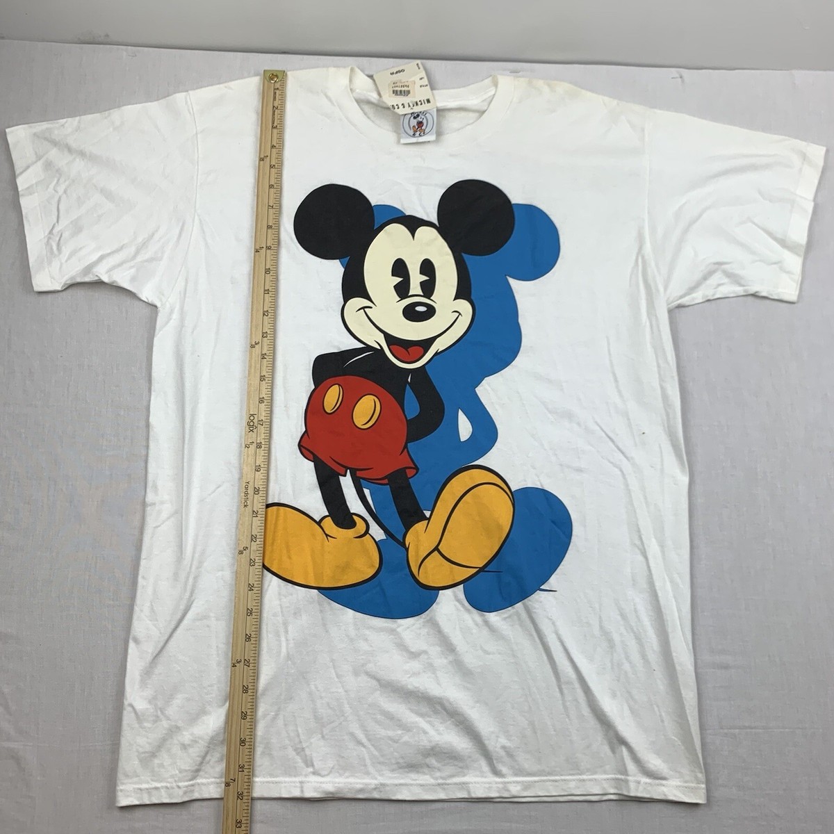 Vintage Mickey Mouse T-Shirt XL 美品 Vintage Mickey Mouse Sleeping Shirt Adult OSFA White NWT Disney
