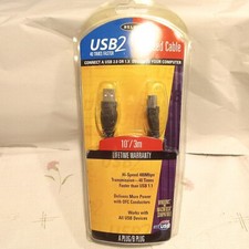 BELKIN High Speed Cable USB 2 High-Speed 2.0 Cable 10 FOOT USB A Plug to B Plug