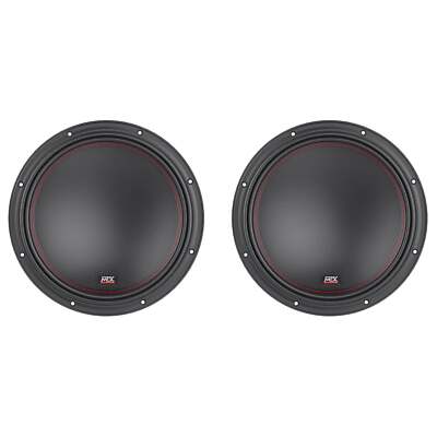 (2) MTX 7512-44 12'' 3000 Watt Competition Car Audio Subwoofers DVC 4-ohm Subs