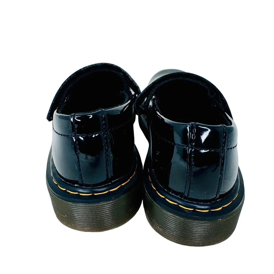 Dr. Martens Maccy Mary Jane Shoes Round Toe Patent Leather Black Junior Size 2 - Image 3 of 4