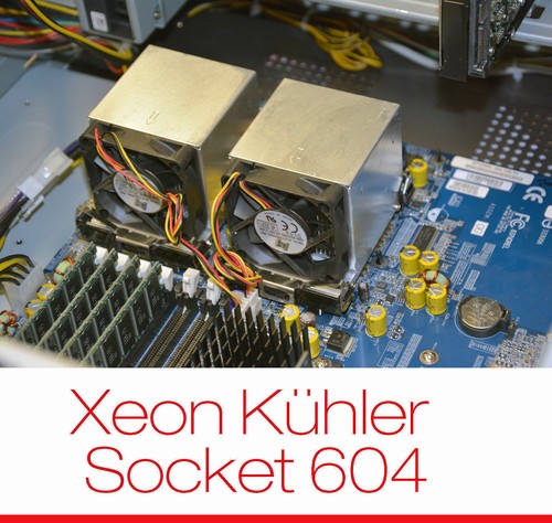 COOLER KÜHLER LÜFTER f. CPU INTEL XEON SOCKET 604 ALU ALUCOOLER MASSIVPLATE OK!