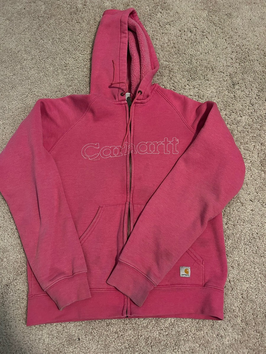 Carhartt ピンク ジップアップパーカー 90s Carhartt カーハート ジップパーカー ピンク - メルカリ
