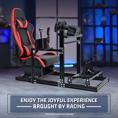 Dardoo Aluminiumlegierung Racing Sim Cockpit mit Rotem Sitz Passend für G29 G920 - Picture 7 of 8