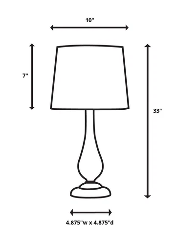 MID CENTURY URBAN DECOR DANYON 33" TABLE BUFFET LAMP IRON CRYSTAL BASE 29642 - Picture 5 of 5