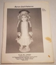 Byron Doll Patterns BY-133 - BF7 "JEANINE" Fits 16" Dolls Head to Toe uncut