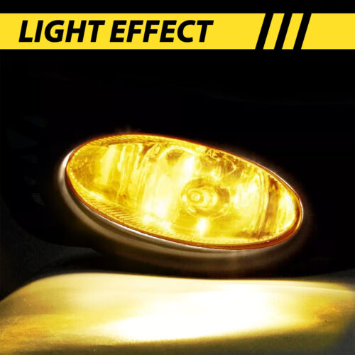 Fits 2009-2011 Honda Civic 4DR Sedan JDM Yellow Lens Front Bumper Fog Light Lamp - Picture 4 of 11