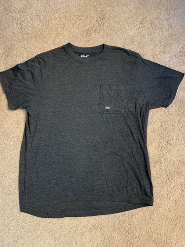 Ariat Men's Graphic T-Shirt Rebar Cotton Strong Blended, Short Sleeve Pre-Wash