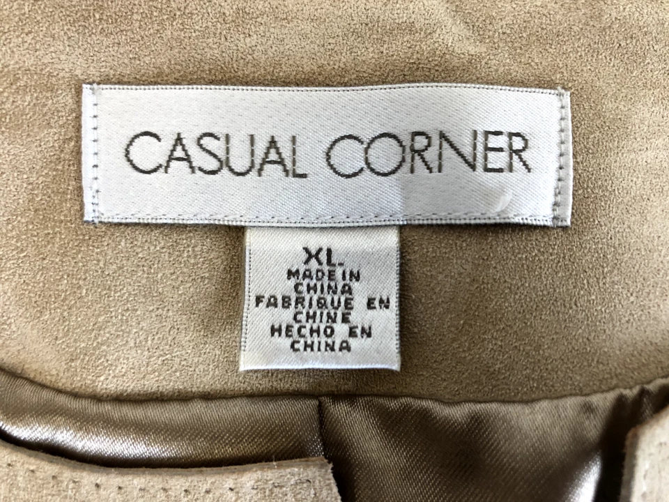 Chaqueta Abrigo Mujer CASUAL CORNER Cuero Genuino Suave TALLA XL Foto 3 de 4