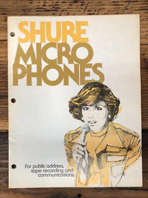Shure  Microphones Unidyne III IV 545S GOLD ++ 24 pg Dealer Catalog *Orig*