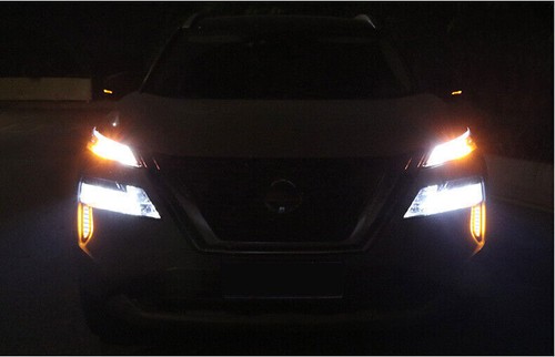 For Nissan Rogue 2021 2022 2023 DRL LED Daytime Running Light Headlight 2PCS - Picture 2 of 8