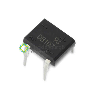 10Stks DB107 DIP4 Single Phase 1A Glass Passivated Bridge Rectifiers Diode