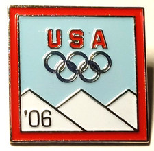 Olympics 2006 USA Turin Italy Lapel Pin