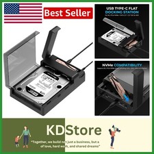 10Gbps Type-C Docking Station for M.2 PCIe  SATA Drives - USB Cloning  Cooling