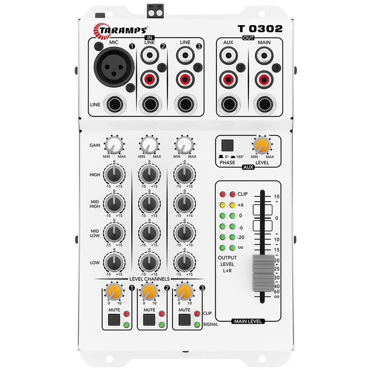 Taramps T 0302-3 Channel Sound Table Accessory Audio Mixer | eBay