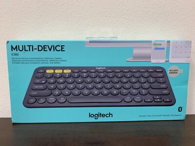 Logitech - K380 Multi-Device Bluetooth Keyboard - Gray