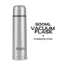 Image of Stainless Steel Water Flask - Double Wall Insulation, Twist & Pour Stopper