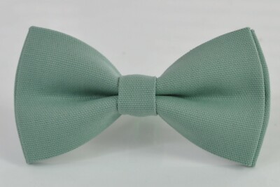 Sage Green Cotton Bow tie for Men Adult / Teenge / Boy Kids / Baby Toddler