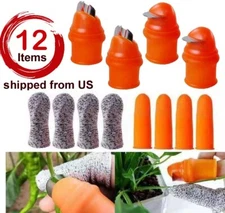 Silicone Thumb Knife Gardening Thumb Cutter Set of 12 items