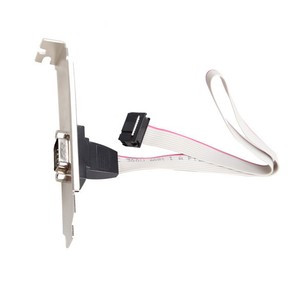 Motherboard RS232 DB9 Pin Com Port Ribbon Serial Cable Connector Bracket Hot