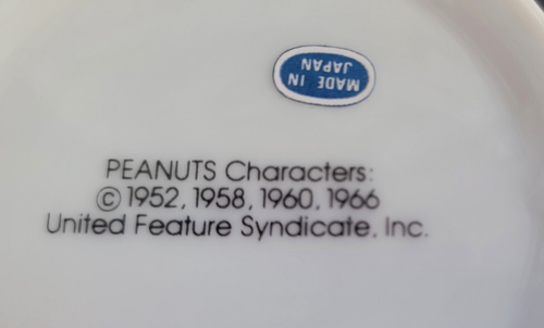 TAZA VINTAGE SNOOPY LUCY 1966 MISS NEW JERSEY ATLANTIC CITY JAPÓN - Imagen 6 de 6