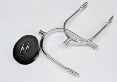 COVALLIERO Sporen Damen mit Sporenriemen 15 mm schräg Stu gerade Spore