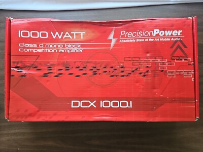 Precision Power PPI DCX 1000.1 Class D Mono block Competition Amplifier   Retro