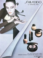 1989 SHISEIDO Le Maquillage Created by Serge Lutens Original PRINT AD