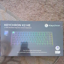 Keychron K2 HE 75% Wireless Magnetic Switch Keyboard Illuminated Black Alu