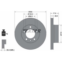 2X Textar 92115903 Bremsscheibe FüR Renault Opel Master Movano Jd Fd Ed Hd Ud