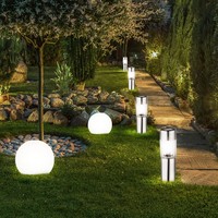 Solarlampe Gartendeko AußEnleuchte Led Kugel Terrassenleuchte Erdspieß 6Er Set