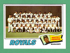 1977 Topps #371 Kansas City Royals Team Checklist EX-MT Unmarked