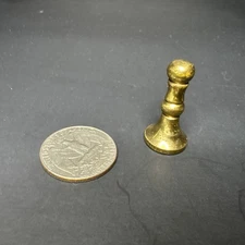 Vintage Brass Wax Seal Stamp Rose Design Made In England Good Condition