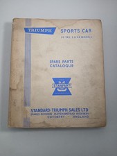 Triumph Sports Car Tr2 Tr3 3a Models Spare Parts Catalogue Stanpart Original