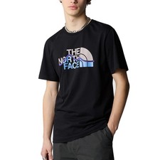 The North Face T-Shirt da Uomo Mountain Line Nera Taglia M Cod NF0A87NTJK3