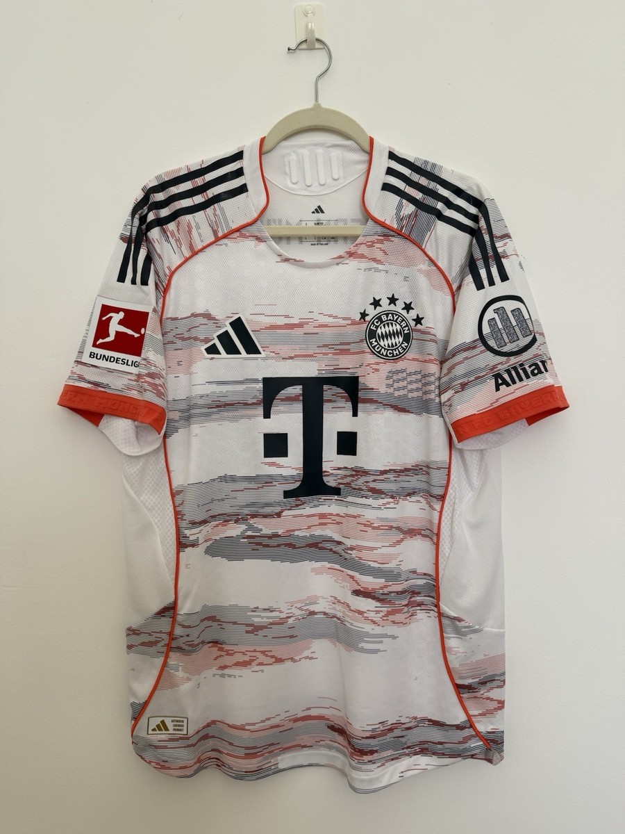 Maillot Extérieur FC Bayern München Müller 25 - Blanc/orange, Taille S