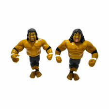 WWF Hasbro Headshrinkers Fatu & Samu Vintage Wrestling Figures Titan Sports